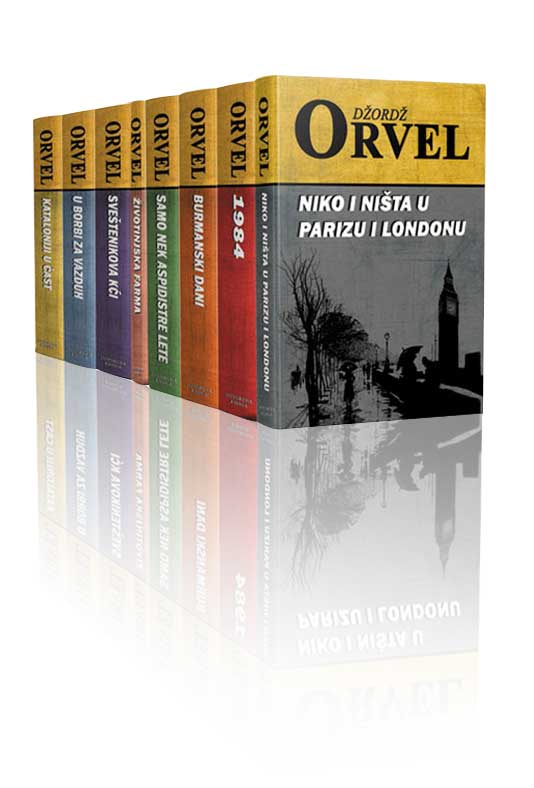 ORVEL-komplet-od-8-knjiga Džordž Orvel – komplet od 8 knjiga - Slika 1